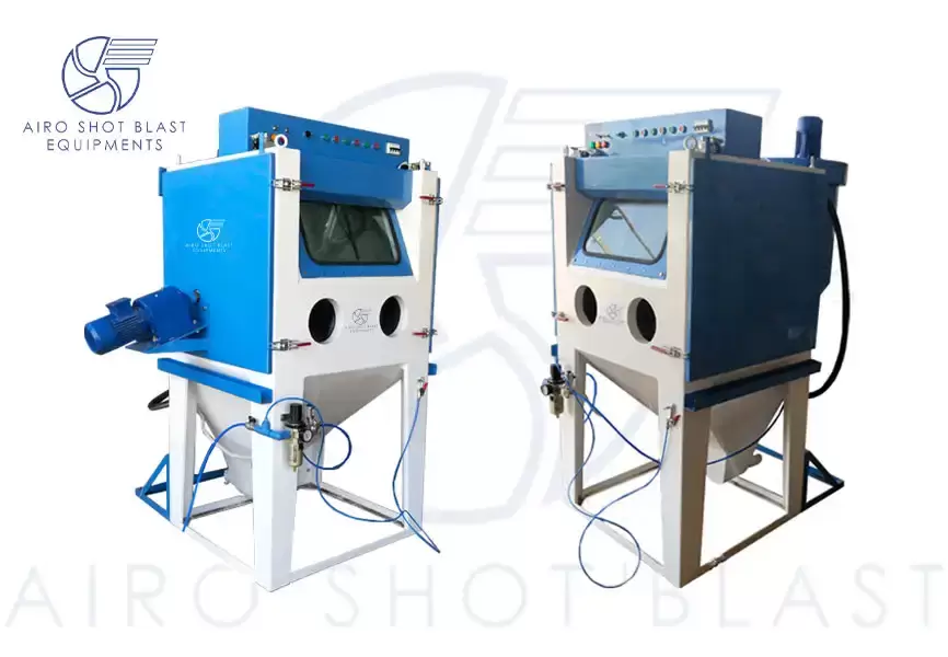 Wet blasting cabinet