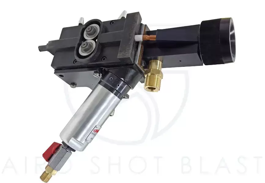 Arc spray gun view 2