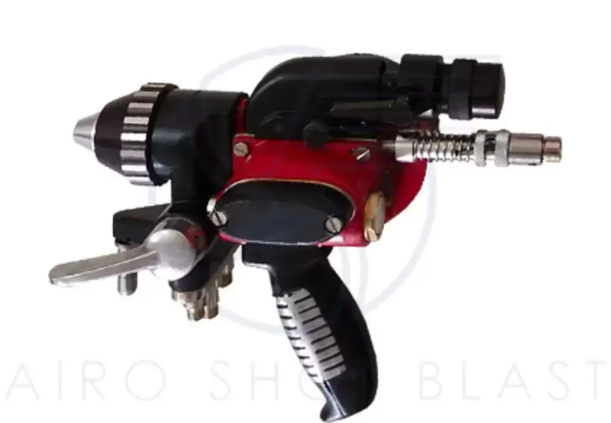 Flame spray gun view 2