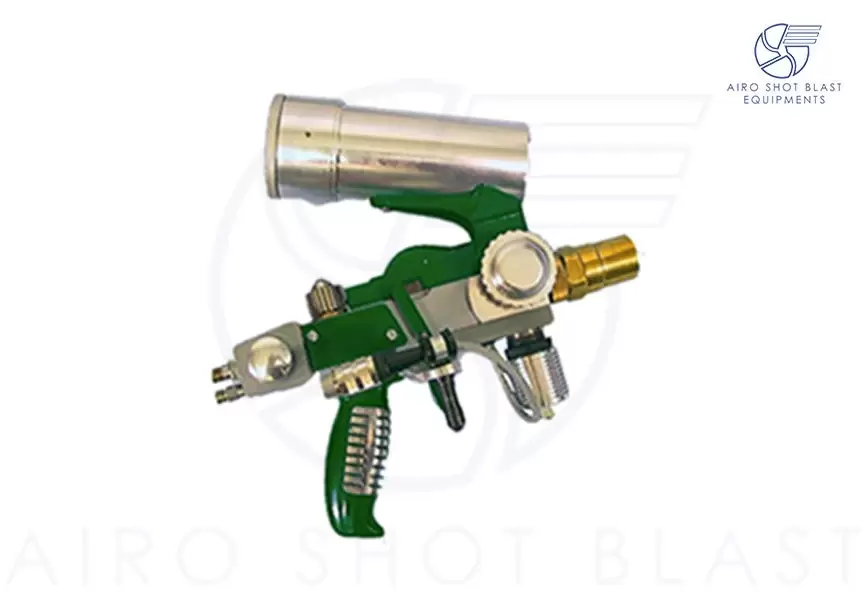 Powder flame spray gun view 2