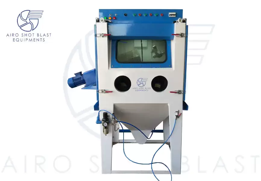 Wet blasting cabinet view 3